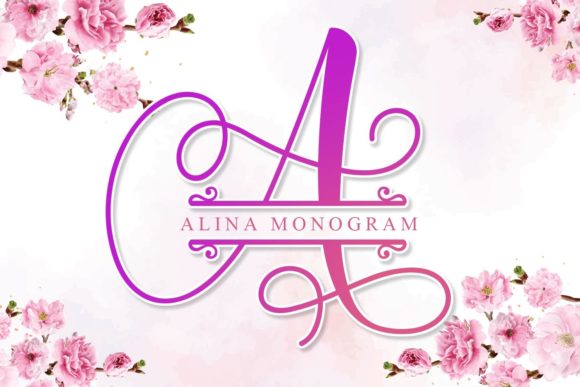 Alina Monogram Font for Web Design Projects