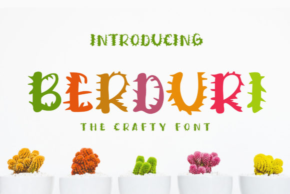 Berduri: A Decorative Font That Speaks Volumes