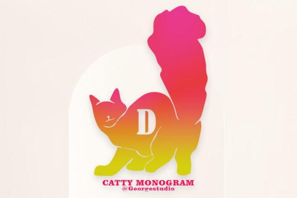 Catty Monogram: A Decorative Font with a Playful Touch