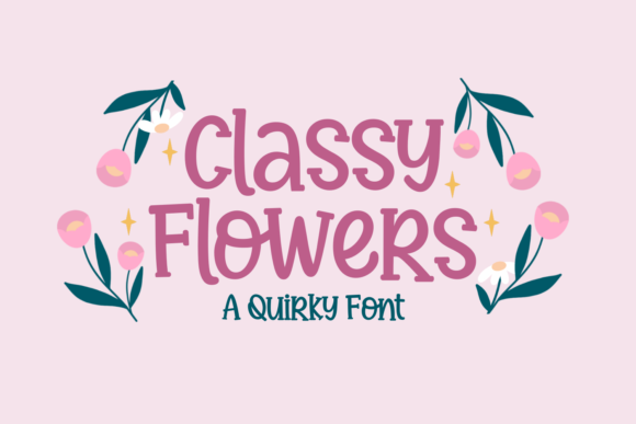 Classy Flowers: A Playful Serif Font for Web Design