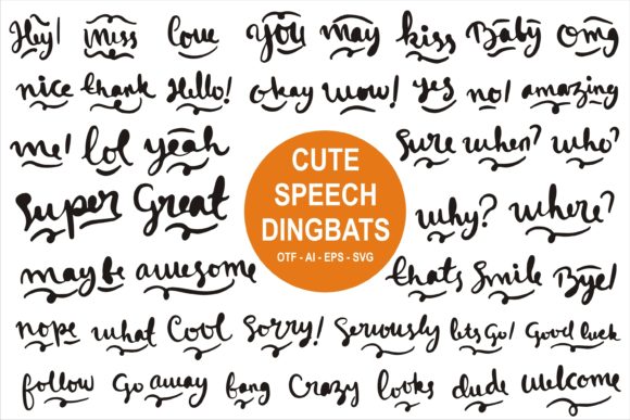 Cute Speech Font for Eye-Catching Campaigns