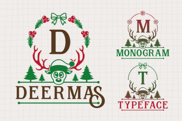 Deermas: A Festive Display Font for Digital Creativity