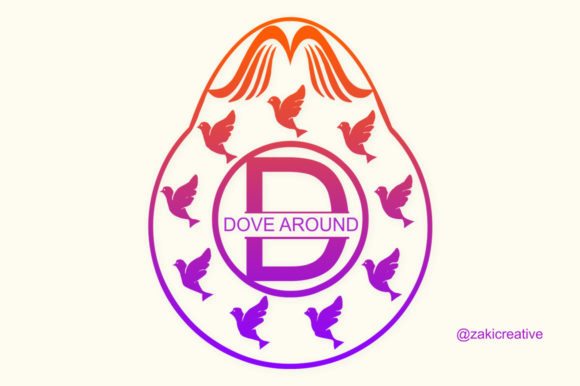 Dove Egg Monogram for Web Design Projects