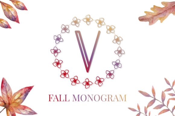 Fall Monogram Font for Web Design