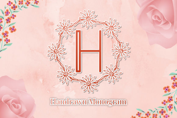 Handrawn Monogram Font for Editorial Design