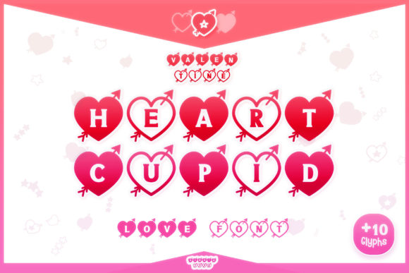 Heart Cupid: A Playful Typeface for Handmade Creations