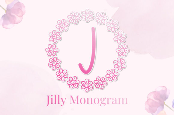 Jilly Monogram Font for Web Design