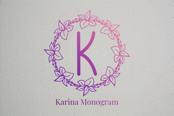 Karina Monogram Font for Web Design