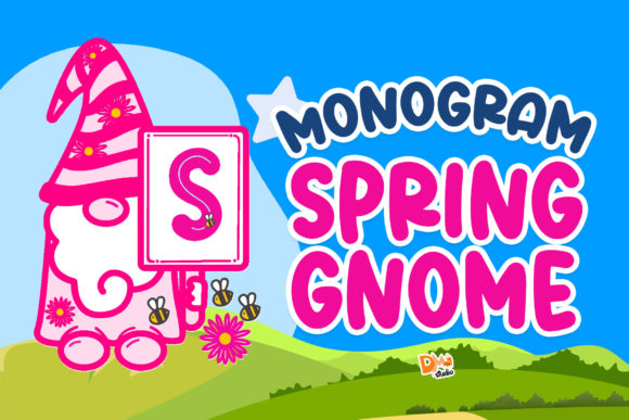 Monogram Spring Gnome Font for Web Design Projects