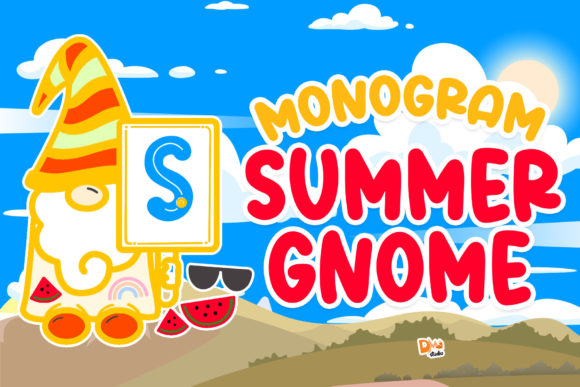 Monogram Summer Gnome Font for Branding