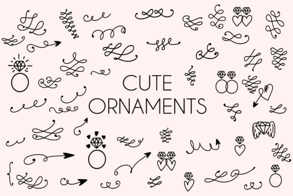Ornaments Cute: A Playful Dingbats Font for Creative Projects