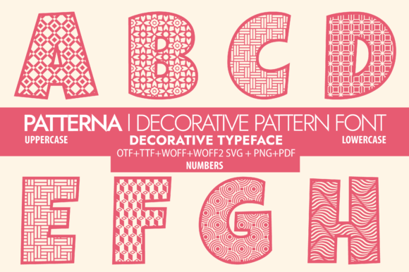 Patterna: A Chic Decorative Font for Editorial Design