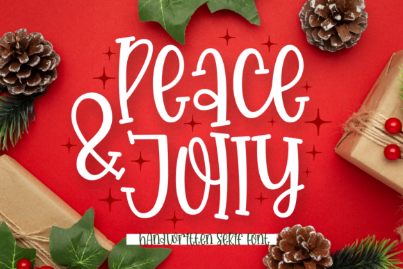 Peace Jolly: A Festive Serif Font for Campaign Creativity