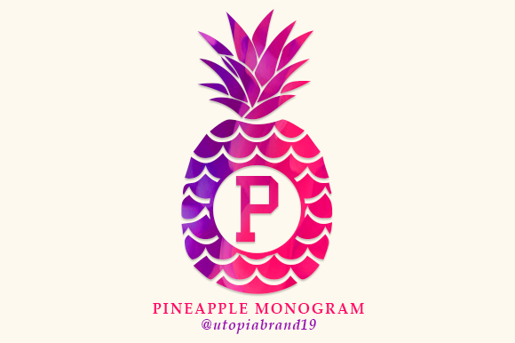 Pineapple Monogram: A Charming Display Font for Editorial Design