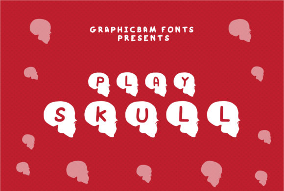 Play Skull Font for Craft Projects and More