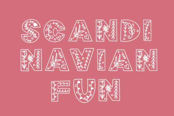 Scandinavian Fun: A Decorative Font for Bold Visuals