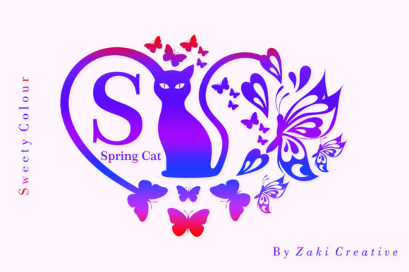 Spring Cat Font: A Delightful Addition to Handmade Creations