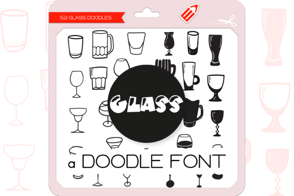 The Glass: A Cute Dingbats Font for Creative Branding