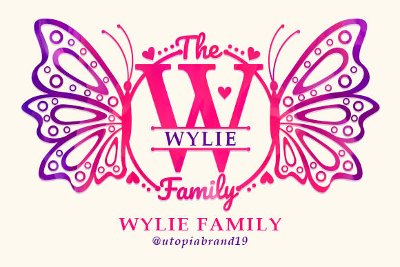 Wylie Family Monogram Font for Branding Projects